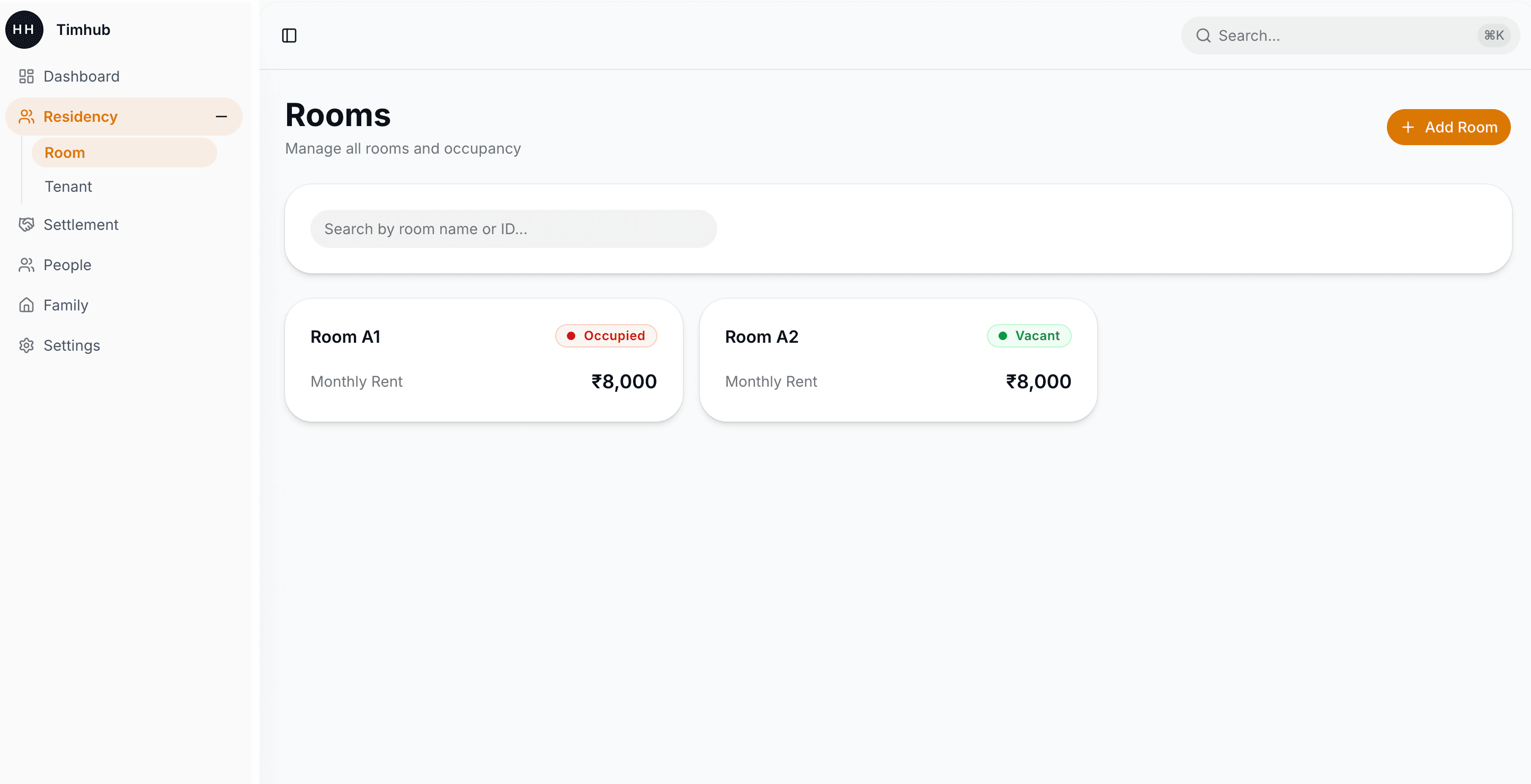 Timhub — Home Management Platform screenshot